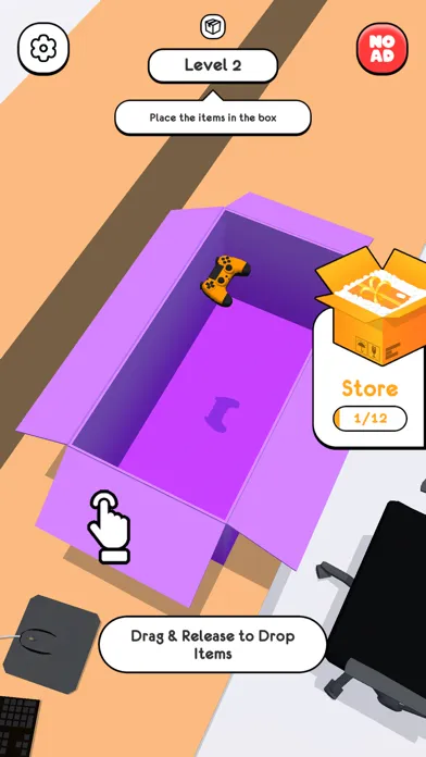 Ảnh chụp màn hình của Parcel Delivery 3D