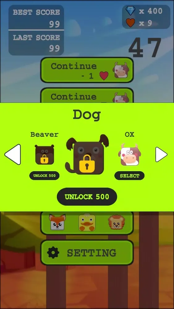 Screenshot di Animal Jump