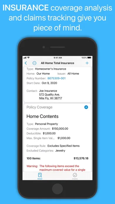 Screenshot di Under My Roof Home Inventory +