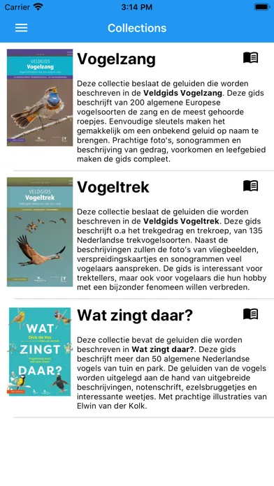 Zrzuty ekranu BirdSounds Europe