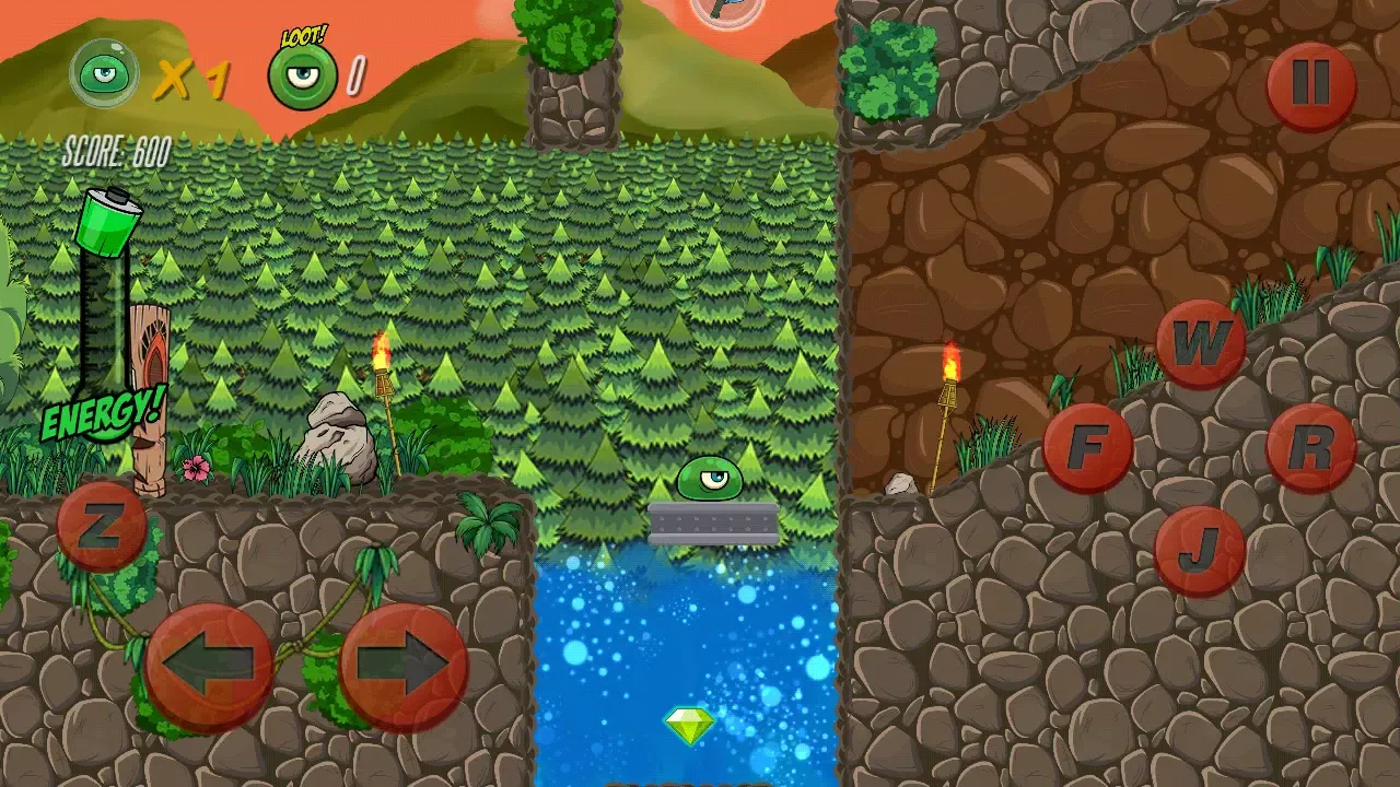 Capturas de tela do Super Platformer 2D Tech Demo