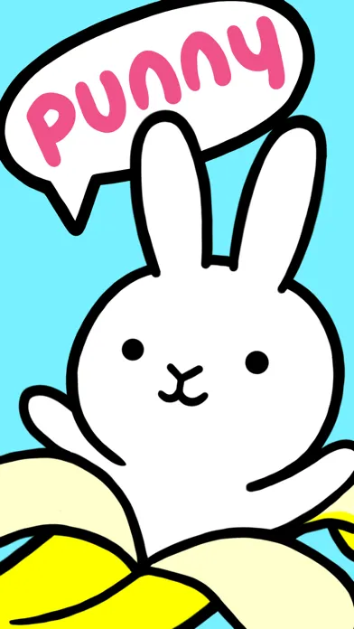 # Punny Bunny Animated Sticker Screenshots