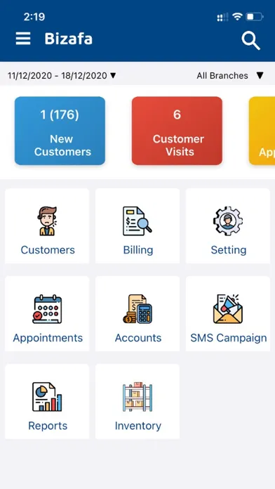 Bizafa - Business Management Screenshots
