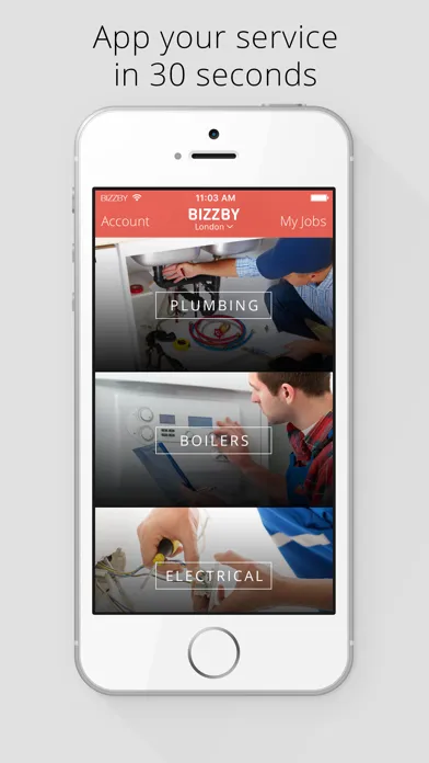 Capturas de tela do BIZZBY – #1 On-Demand Services