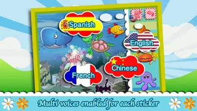 Ảnh chụp màn hình của Sticker Puzzle - Learn English & Spanish for Kids