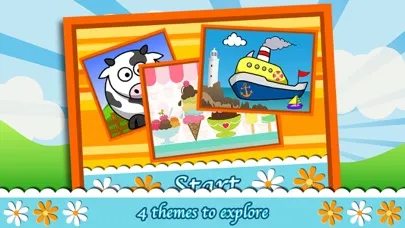 Ảnh chụp màn hình của Sticker Puzzle - Learn English & Spanish for Kids