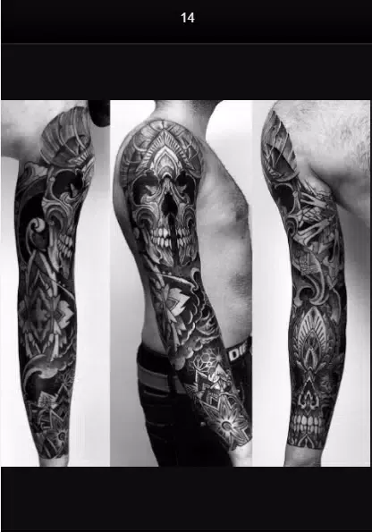 Blackwork Tattoo Design Men应用截图