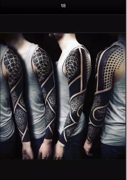 Blackwork Tattoo Design Men应用截图