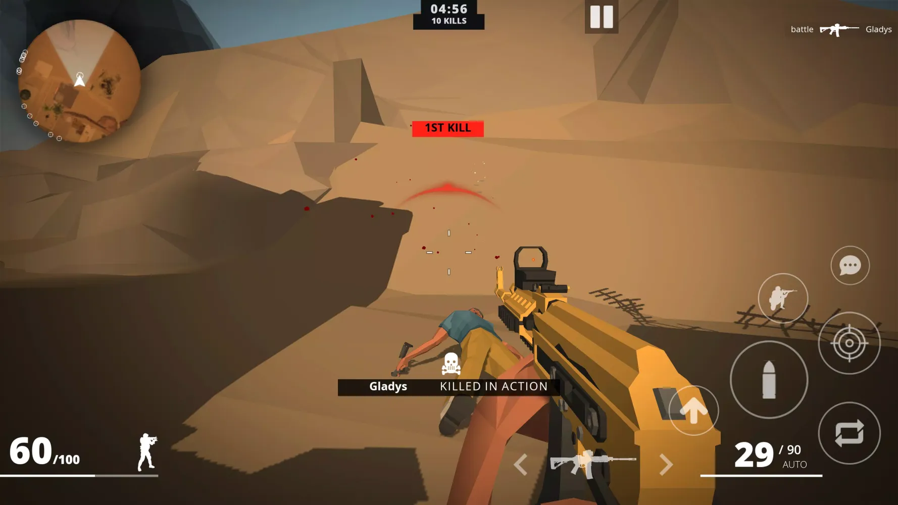 Capturas de tela do Battle Elites