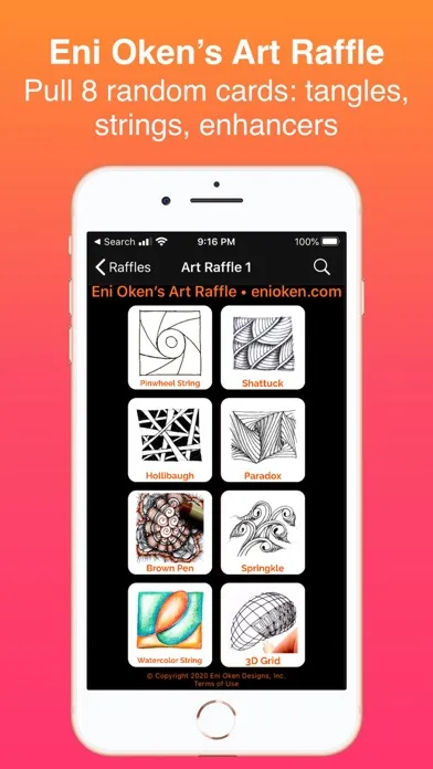 Zrzuty ekranu Art Raffle