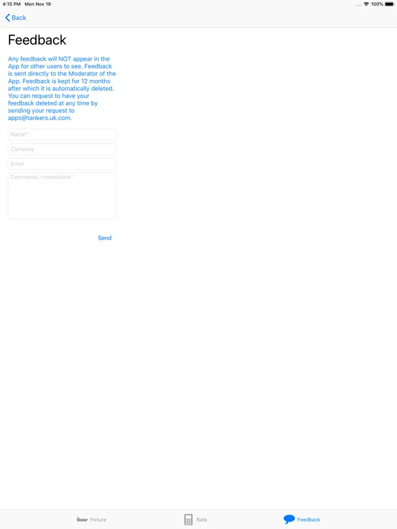 Скриншоты VLCC Fixtures iPad 