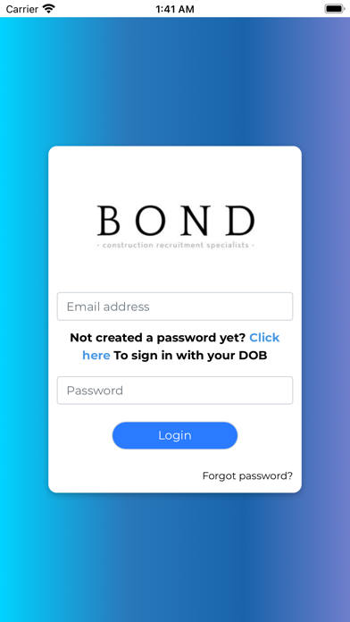 Bond Recruit E-Timesheets Ekran Görüntüleri