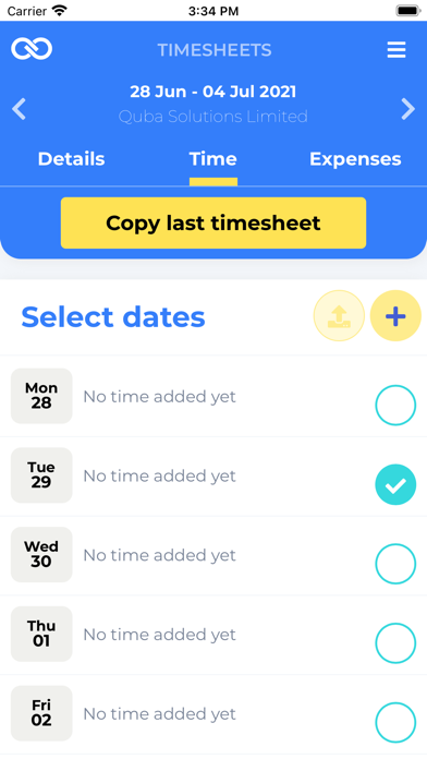Bond Recruit E-Timesheets Ekran Görüntüleri