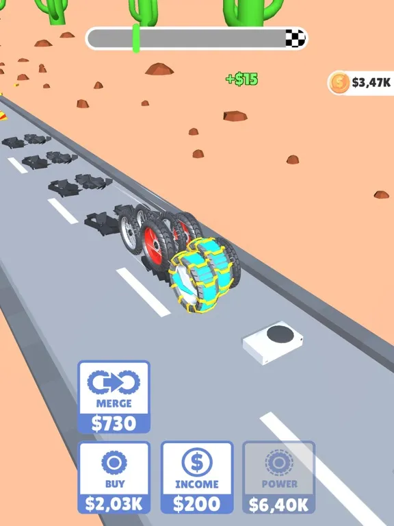 Tangkapan skrin Wheel Up Clicker iPad 