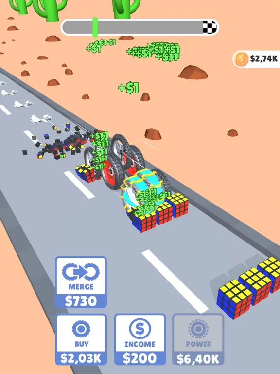 Tangkapan skrin Wheel Up Clicker iPad 