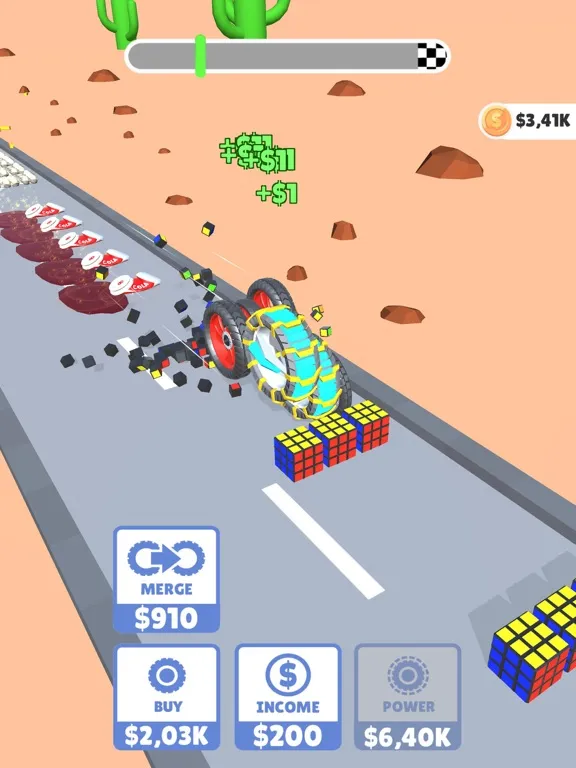 Tangkapan skrin Wheel Up Clicker iPad 