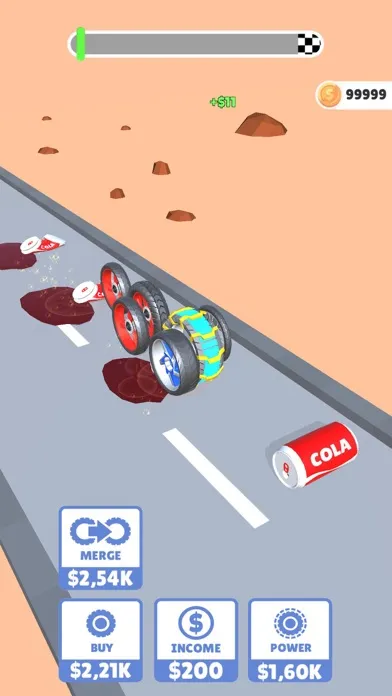 Tangkapan skrin Wheel Up Clicker