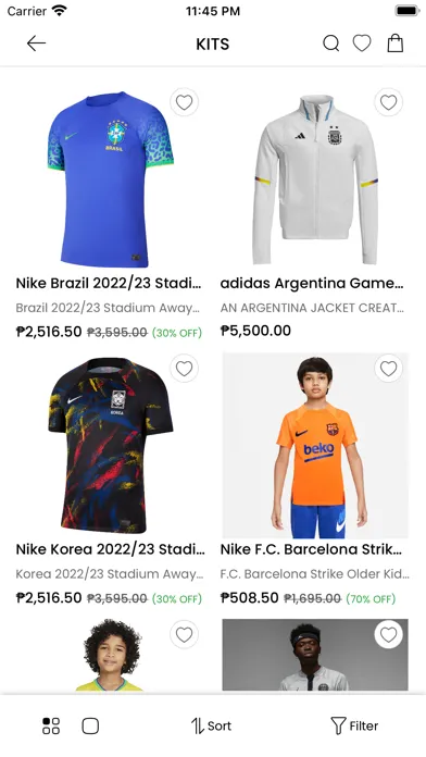 Capturas de tela do BOOTCAMP FOOTBALL SHOP PH