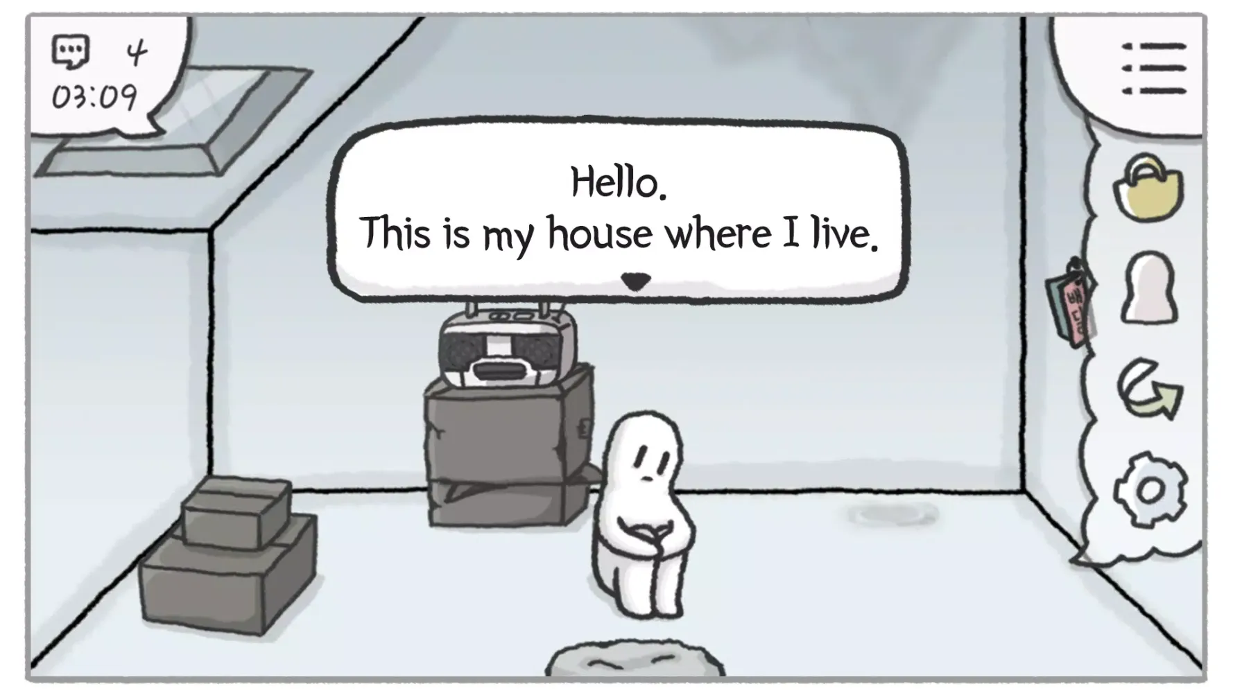 Capturas de pantalla de Rainy attic room