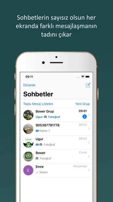 Bower - Secure Messaging Ekran Görüntüleri