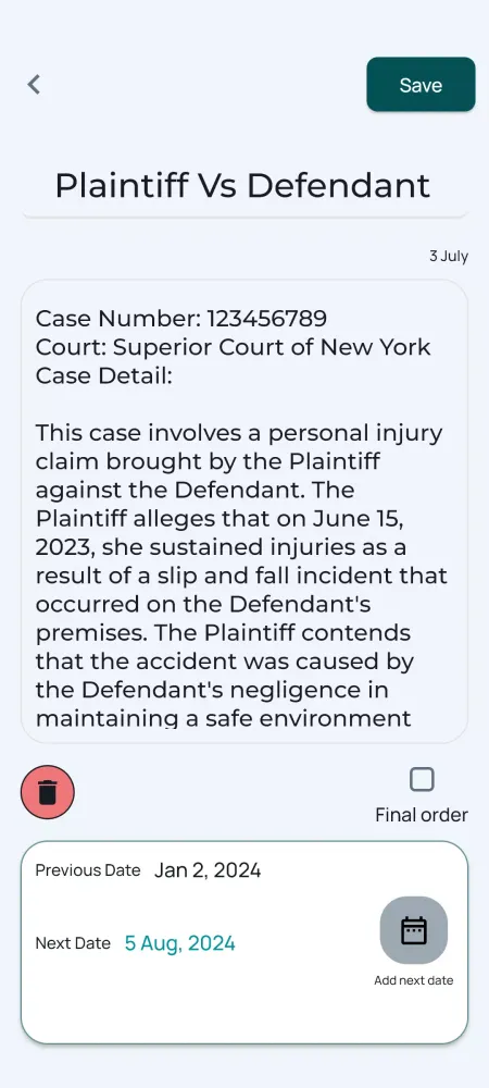 Lawyer Case Diary应用截图