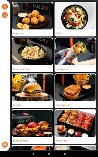 Bridge Digital Menu On Tablet Screenshots