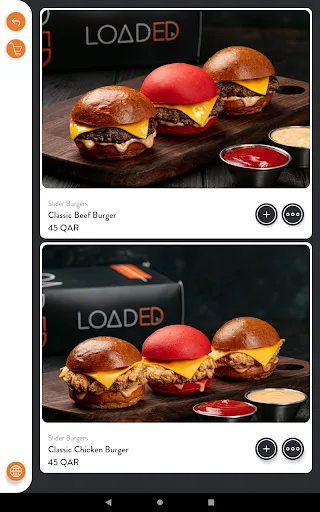 Bridge Digital Menu On Tablet Screenshots