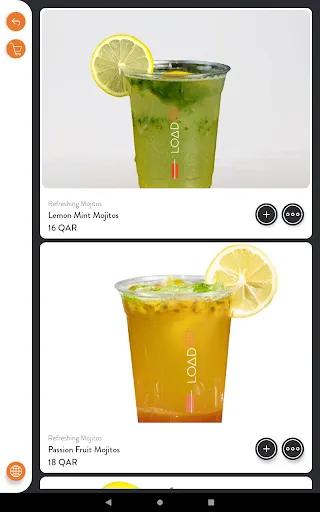 Bridge Digital Menu On Tablet Screenshots