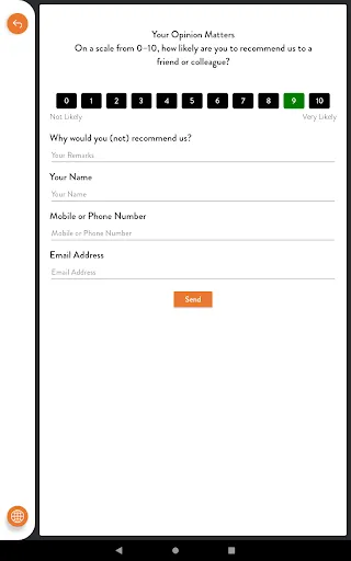 Bridge Digital Menu On Tablet Screenshots