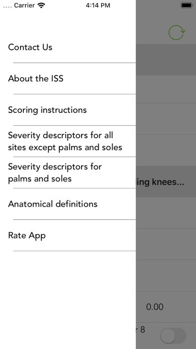 Zrzuty ekranu ISS calculator