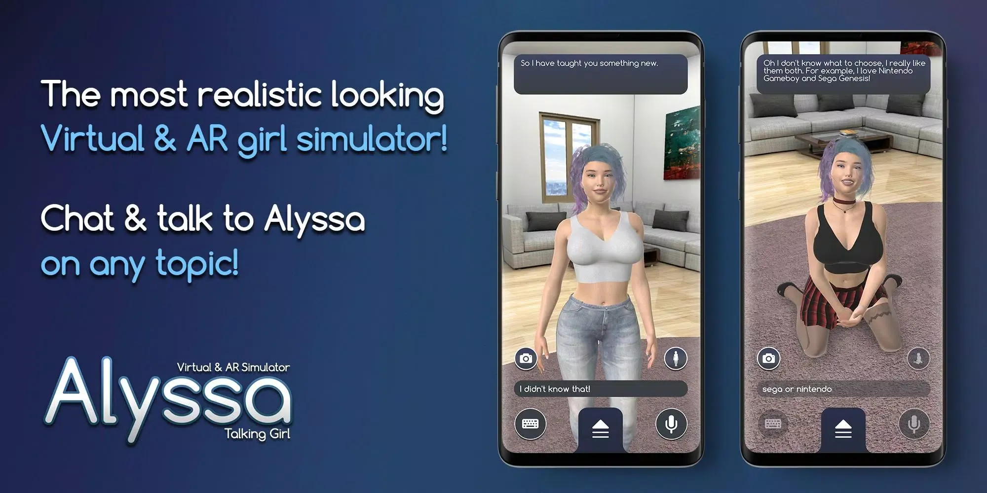 Capturas de tela do Alyssa Virtual & AR Girlfriend
