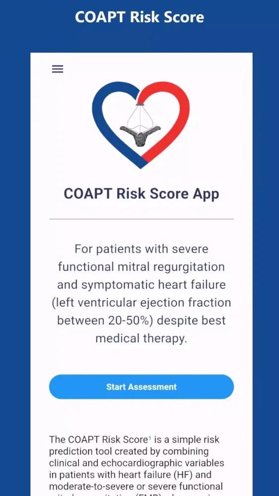 COAPT Risk Score Screenshots