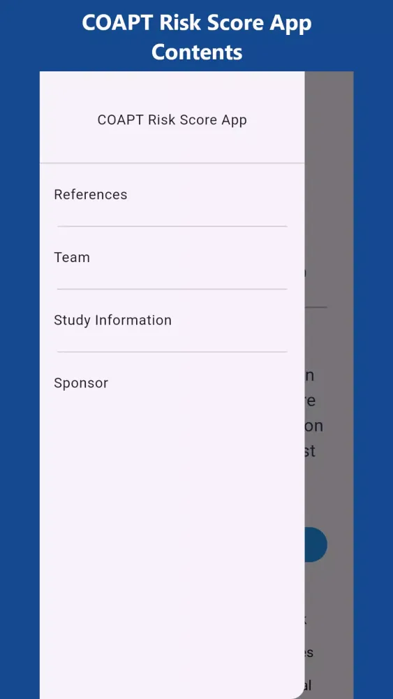 COAPT Risk Score Screenshots