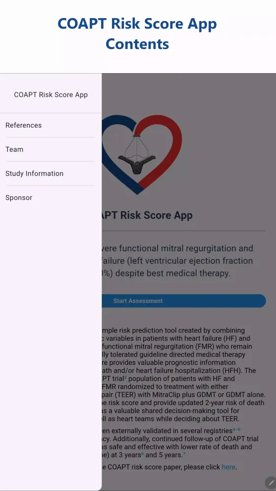 COAPT Risk Score Screenshots