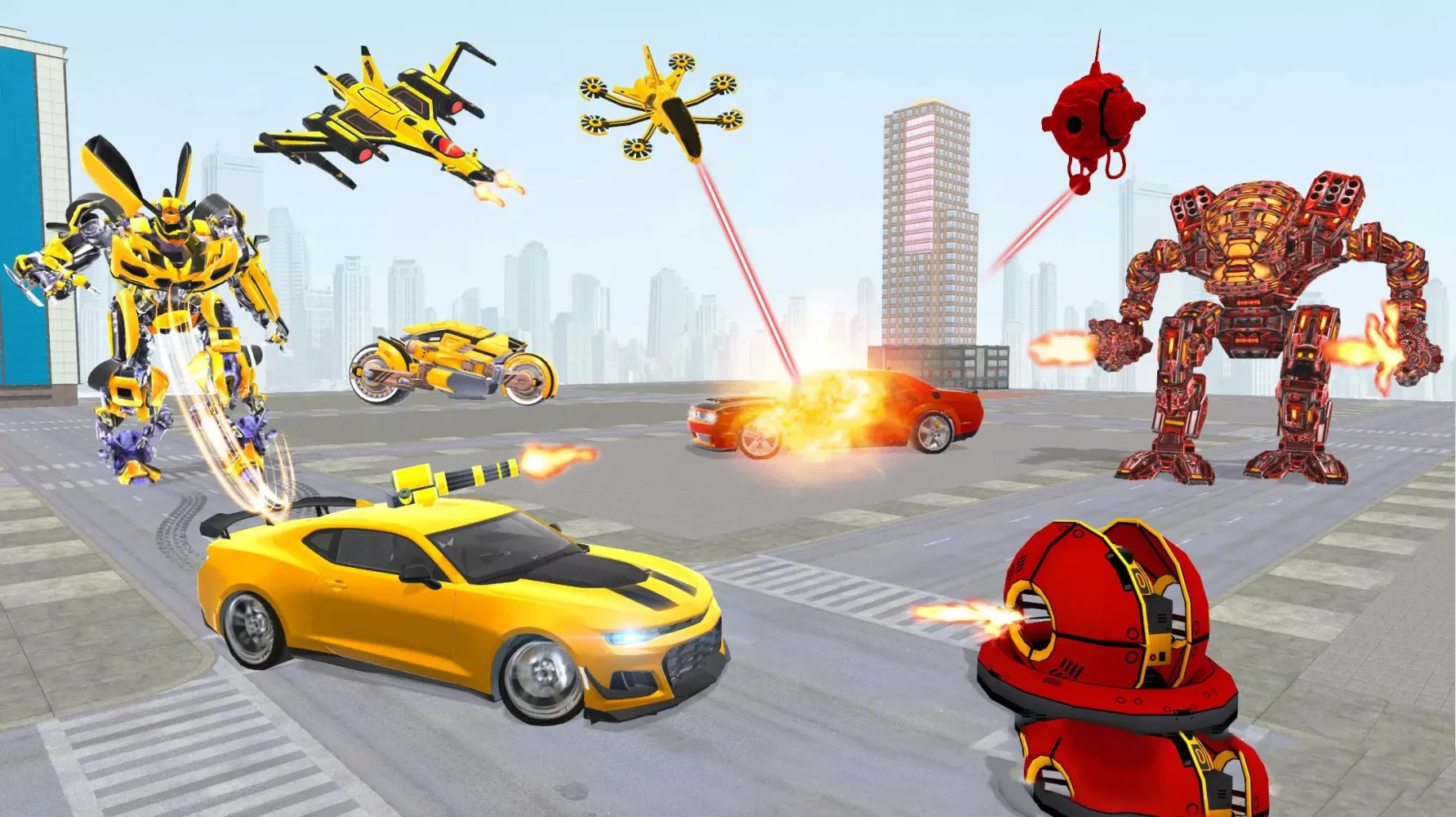 Promo Jet Car Robot Fight 3D Screenshots