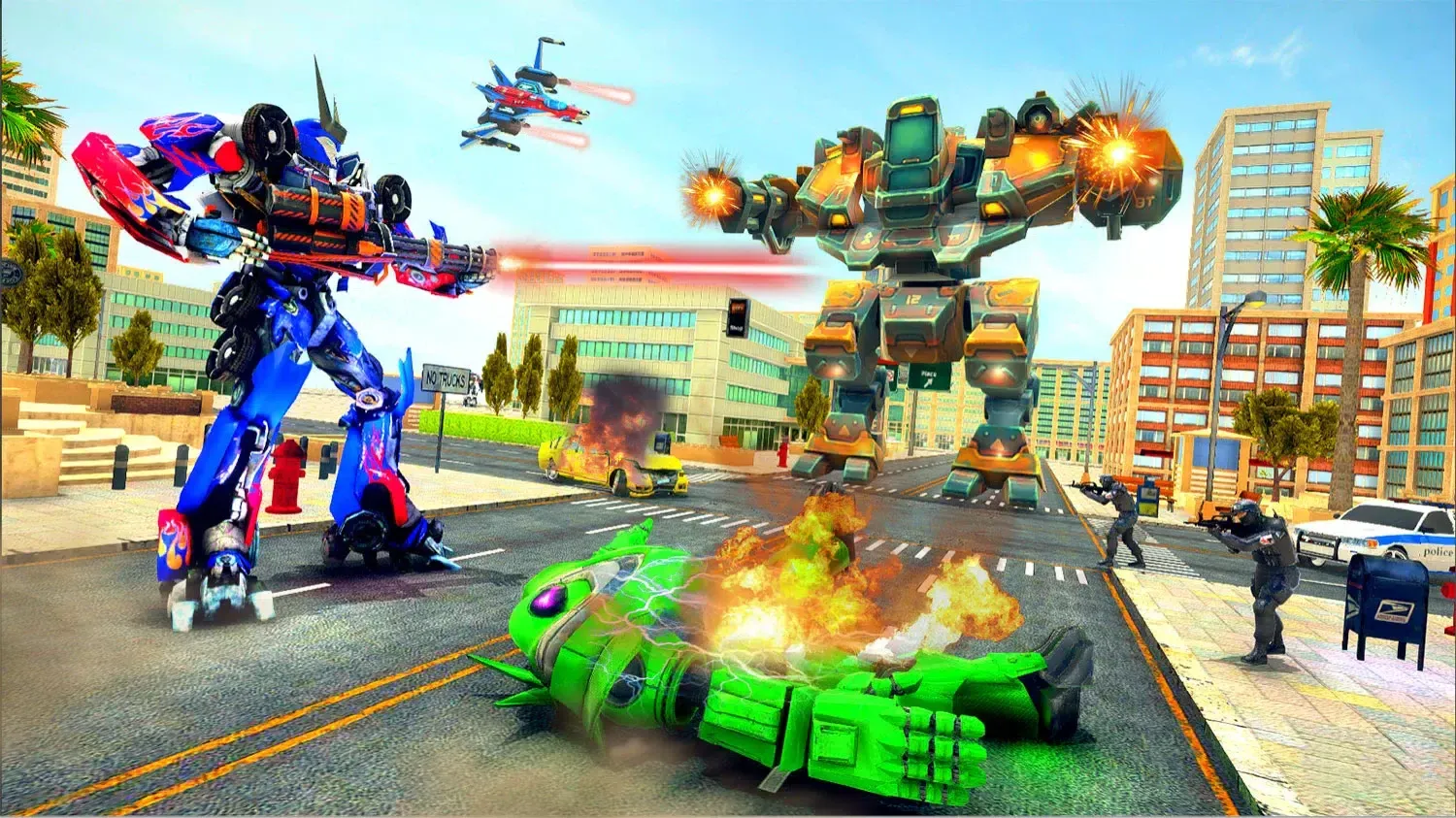 Prime Robot Transform Game Screenshots
