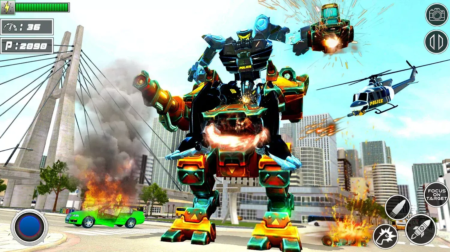 Prime Robot Transform Game Screenshots