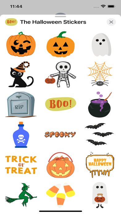 Capturas de tela do The Halloween Stickers