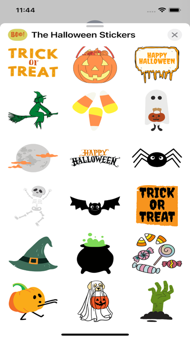 Capturas de tela do The Halloween Stickers