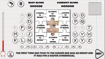 Captures d'écran de Hangman Celebrity Edition
