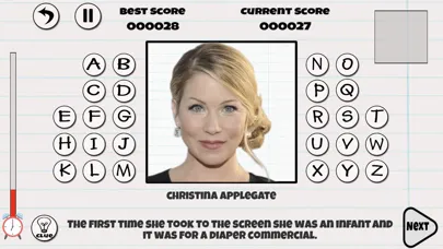 Captures d'écran de Hangman Celebrity Edition