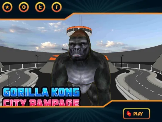 Gorilla Kong City Rampage iPad 应用截图