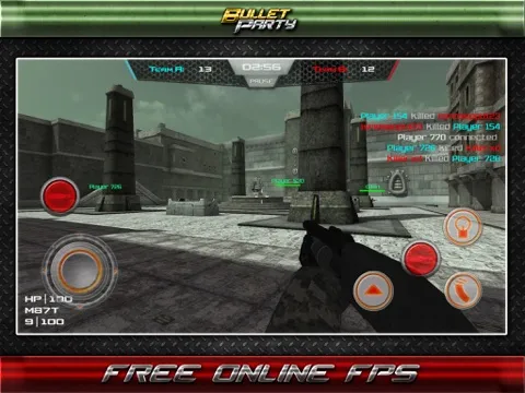 Captures d'écran de AAA Bullet Party - Online first person shooter (FPS) Best Real-Time Multip-layer Shooting Games iPad 