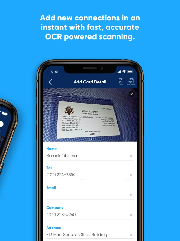 Capturas de pantalla de CardCam Business Card Scanner iPad 
