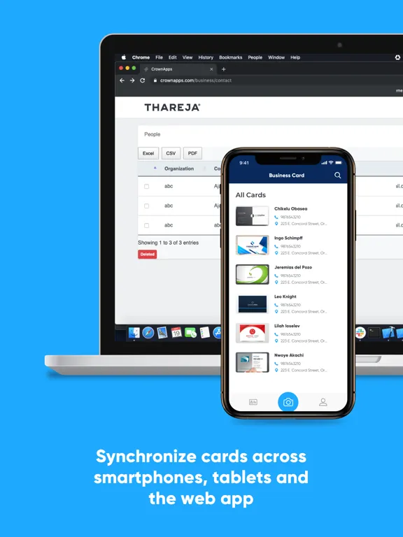 Capturas de pantalla de CardCam Business Card Scanner iPad 