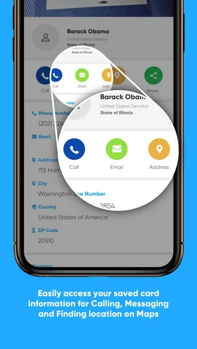 Capturas de pantalla de CardCam Business Card Scanner