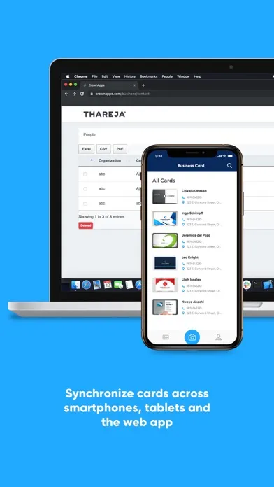 Capturas de pantalla de CardCam Business Card Scanner