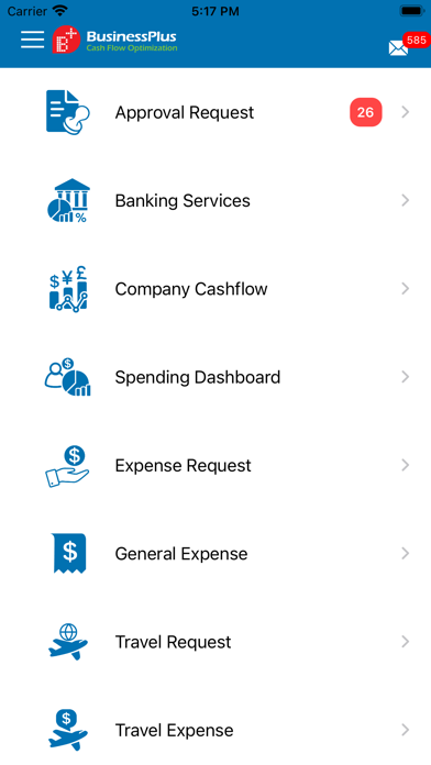 Zrzuty ekranu BusinessPlus CFO
