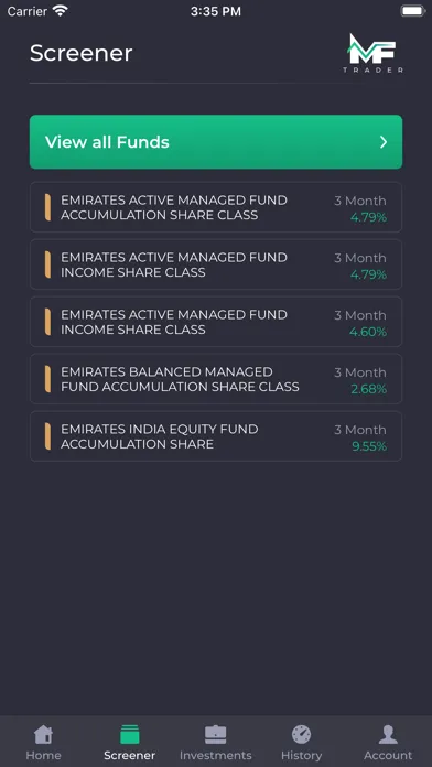 Mutual Funds Trader应用截图