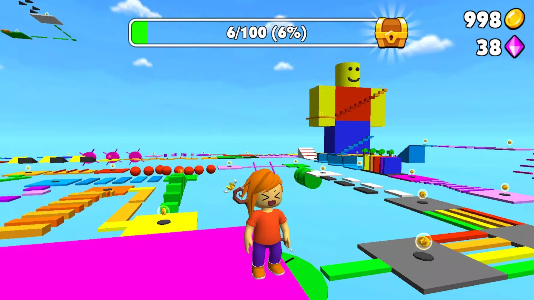 Obby Parkour: Runner Game स्क्रीनशॉट